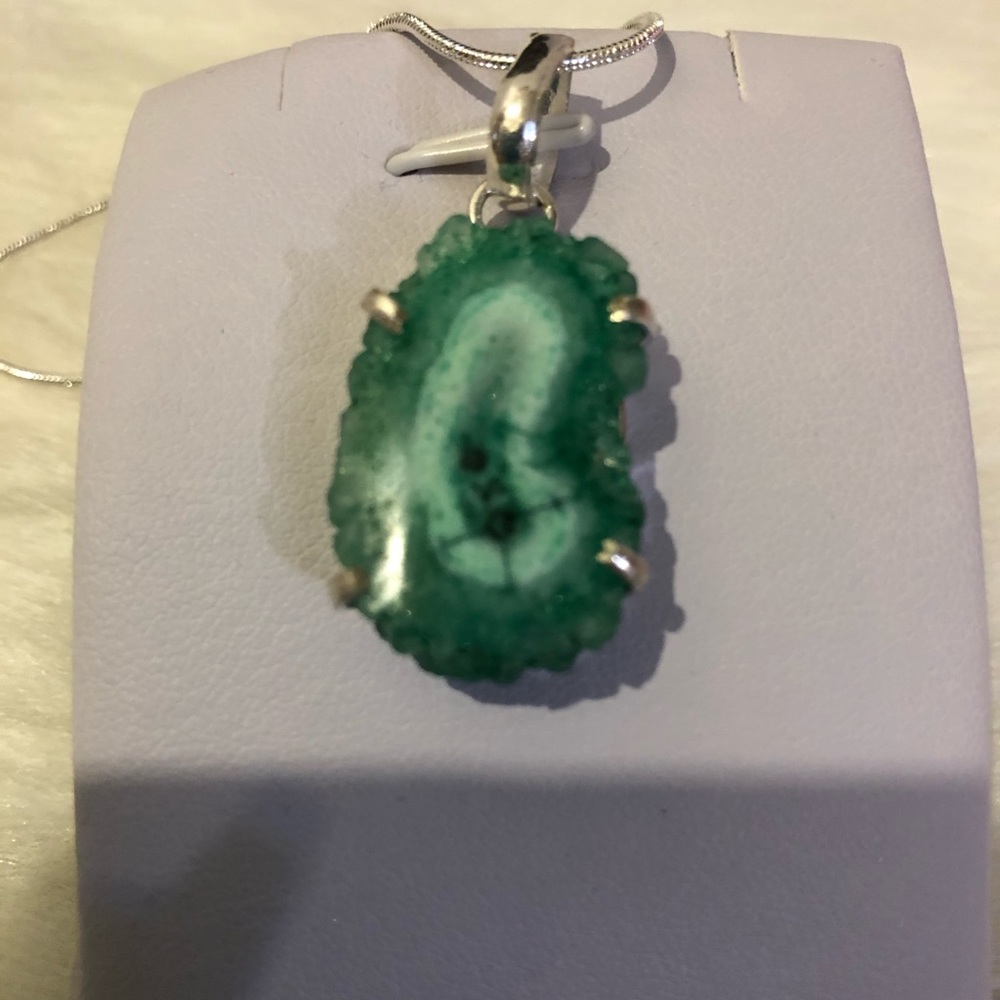 Pendant Solar Quartz Druzy Multicolor #9